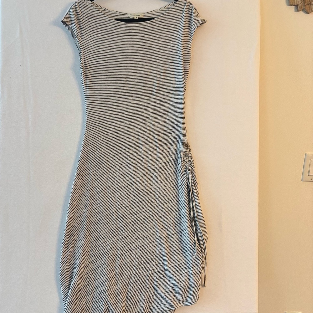Max Studio Black and White Striped Dress
